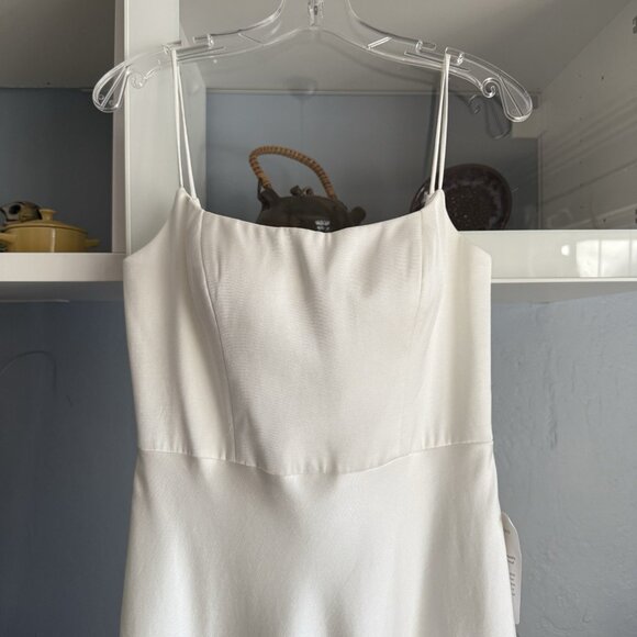 Jenny Yoo The Callista Midi Dress in Ivory Size 6 Fit & flare - Picture 4 of 12